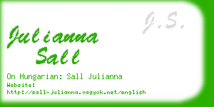 julianna sall business card